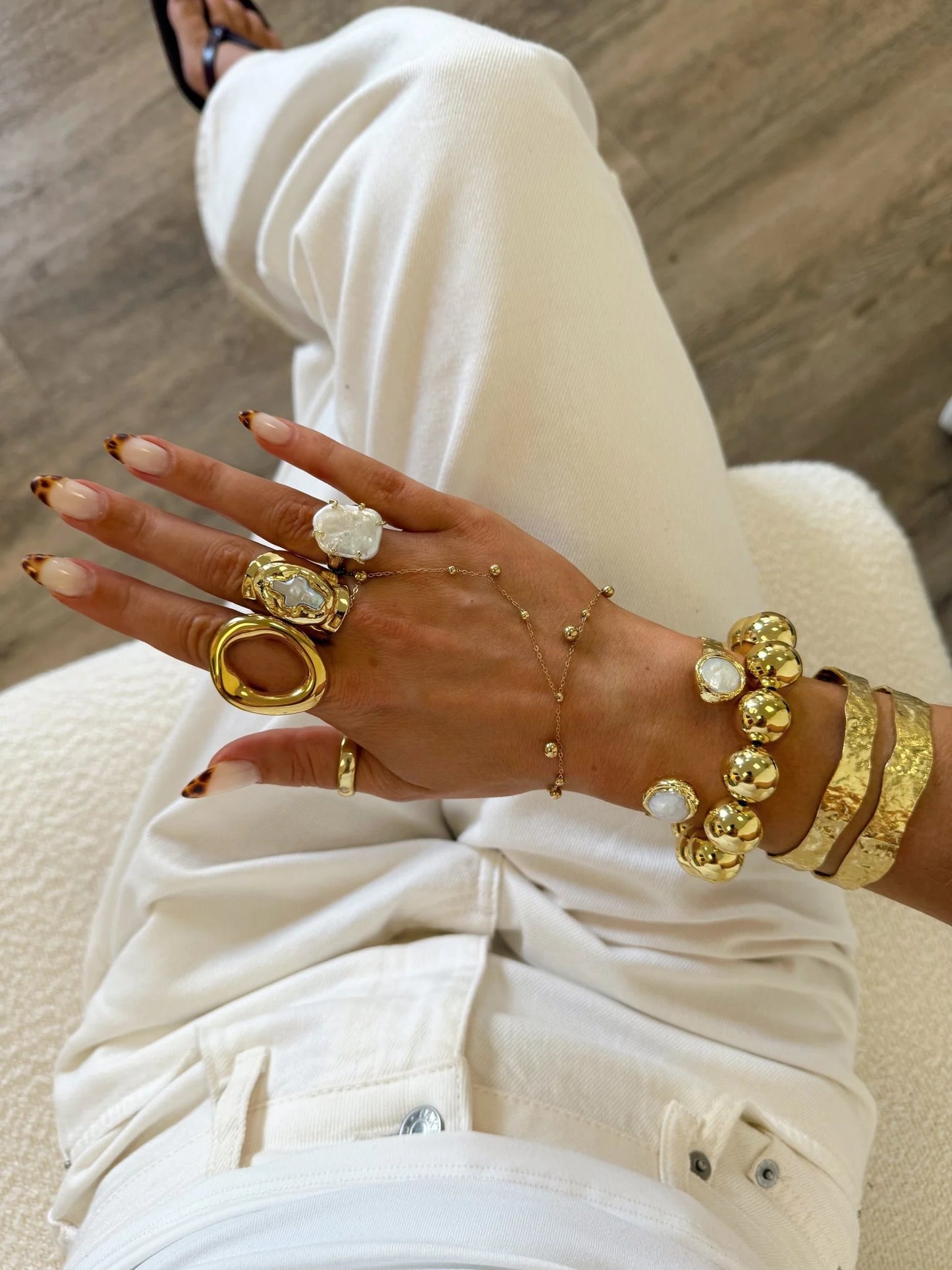 CROSS CUFF RING
