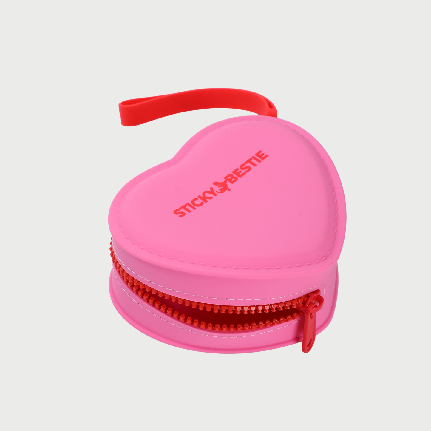 SILICONE HEART POUCH