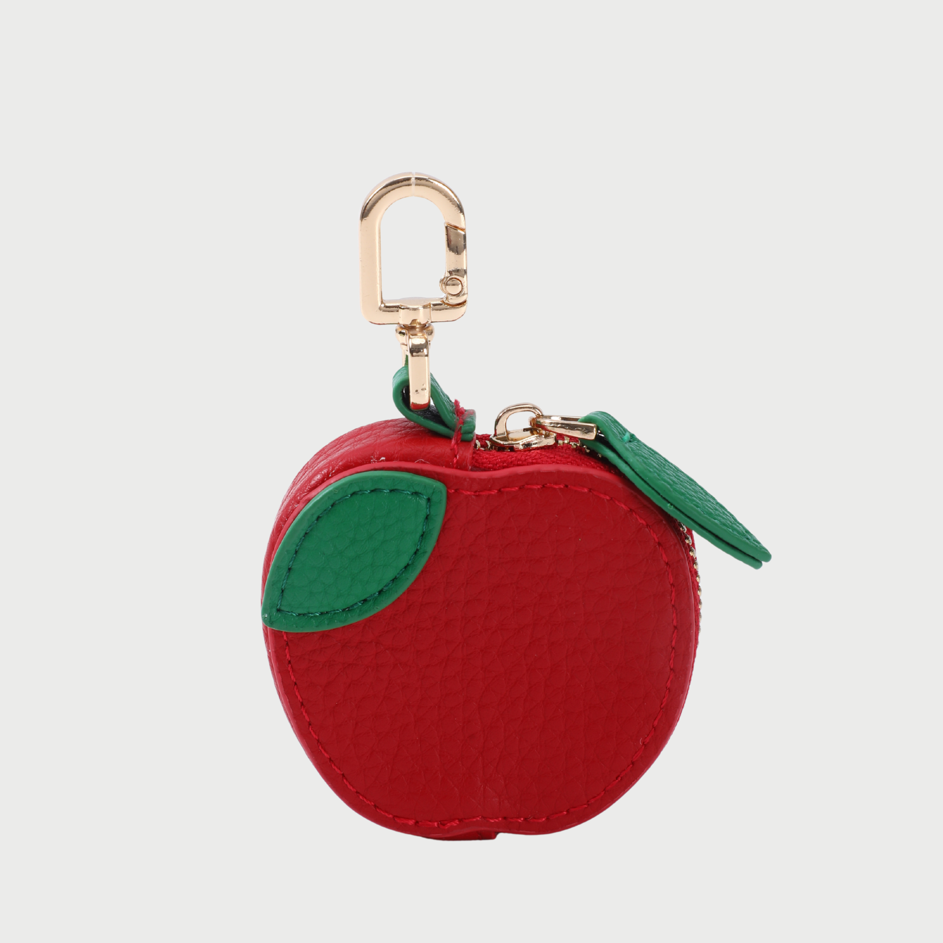 LEATHER APPLE CHARM