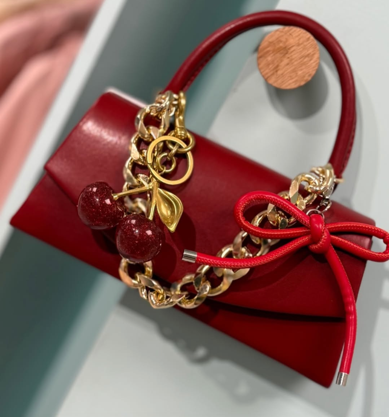 CHERRY BAG CHARM